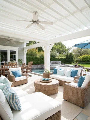 Coastal Outdoor Patio Design