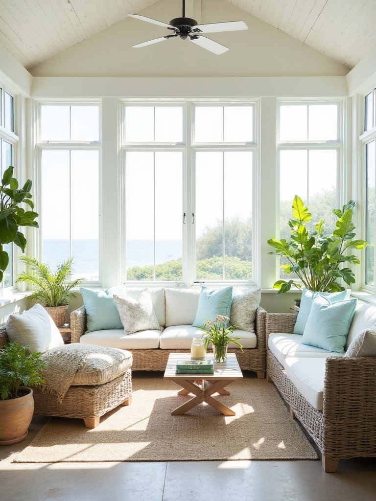 Coastal Sunroom - Coastal Sunroom interior design inspiration