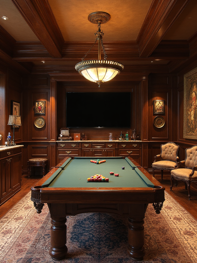 Colonial Game Room - Colonial Game Room interior design inspiration