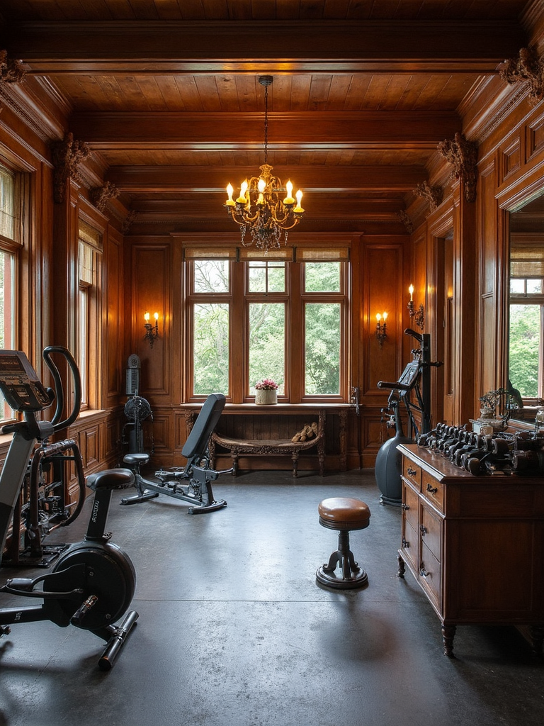 Colonial Home Gym - Colonial Home Gym interior design inspiration