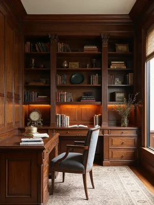 Colonial Home Office Design