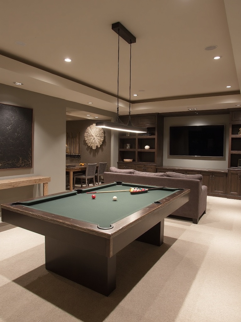 Contemporary Game Room - Contemporary Game Room interior design inspiration