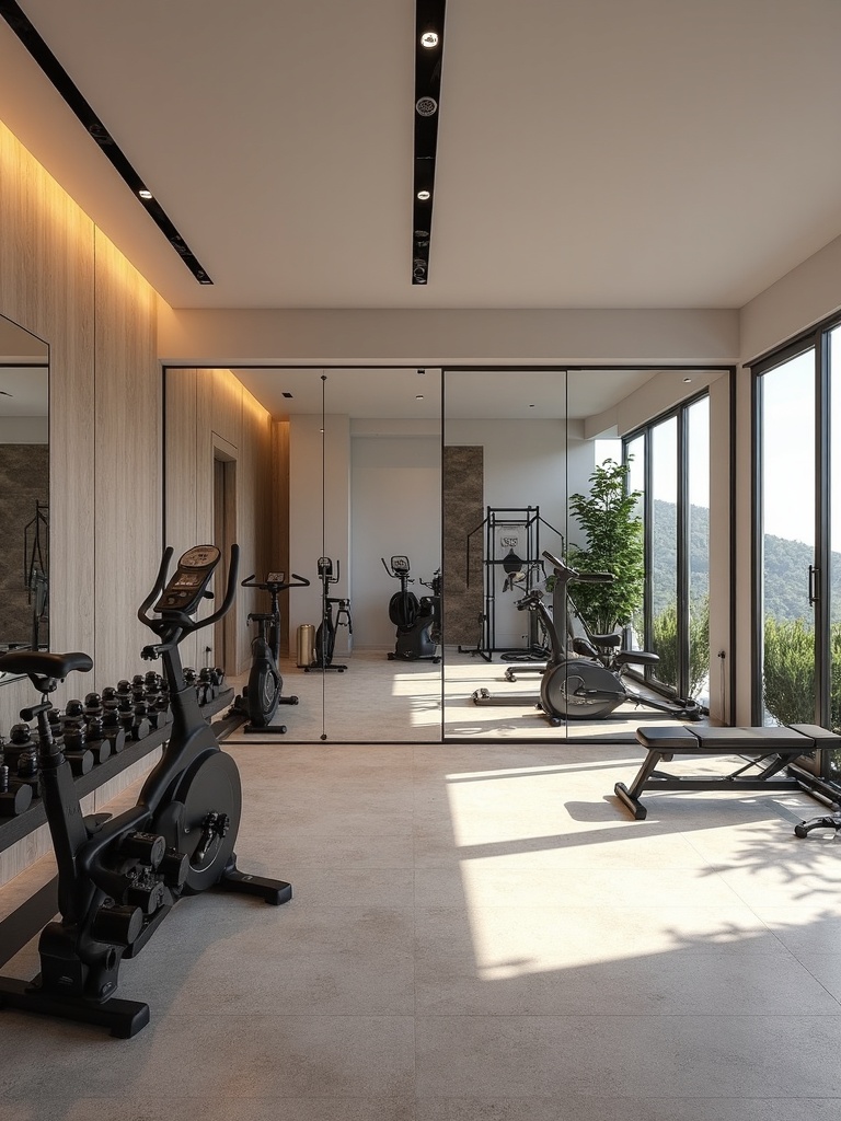 Contemporary Home Gym - Contemporary Home Gym interior design inspiration