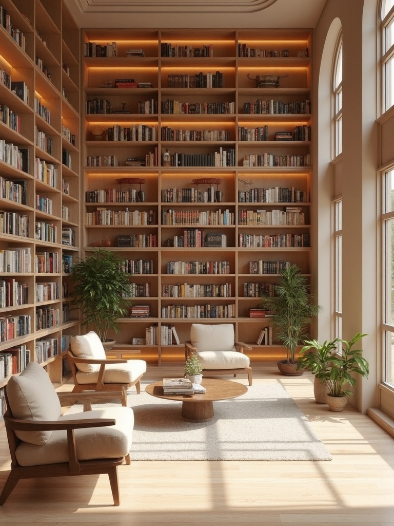 Contemporary Library featuring current trends, clean lines, sophisticated - interior design ideas and inspiration