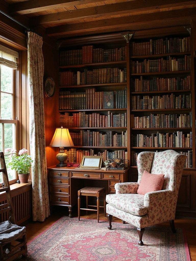 Cottage Library - Cottage Library interior design inspiration