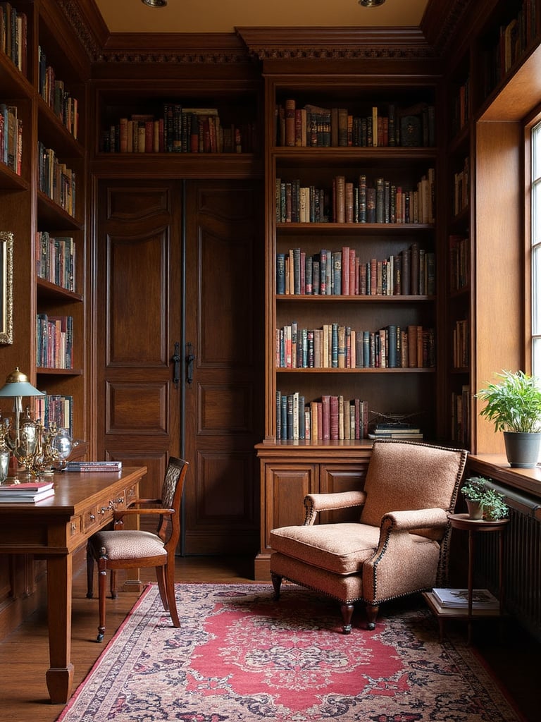 Cozy Library - Cozy Library interior design inspiration
