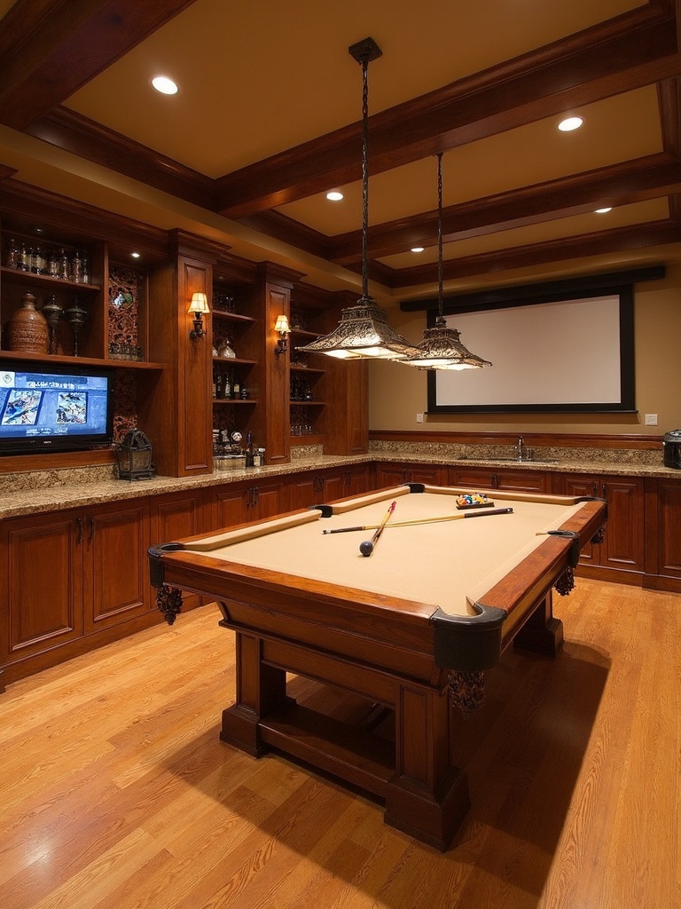 Craftsman Game Room - Craftsman Game Room interior design inspiration