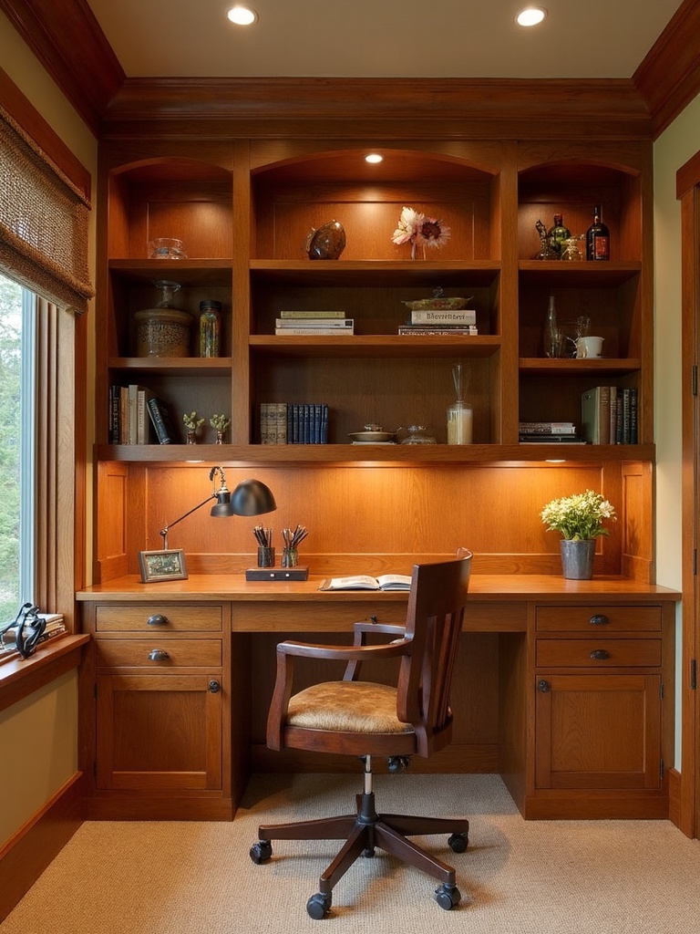Craftsman Home Office - Craftsman Home Office interior design inspiration