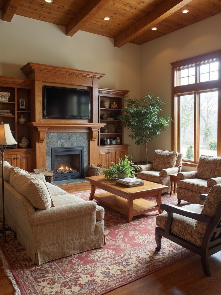 Craftsman Living Room - Craftsman Living Room interior design inspiration