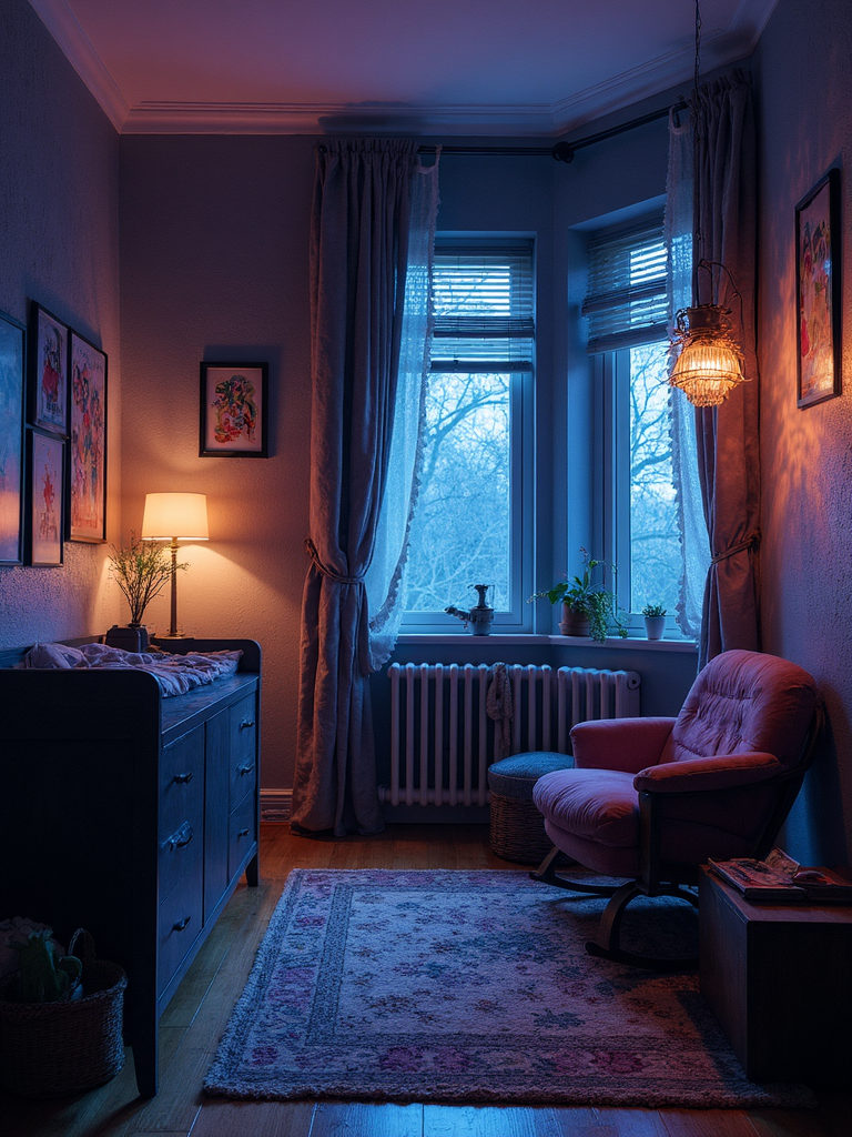 Cyberpunk Nursery - Cyberpunk Nursery interior design inspiration