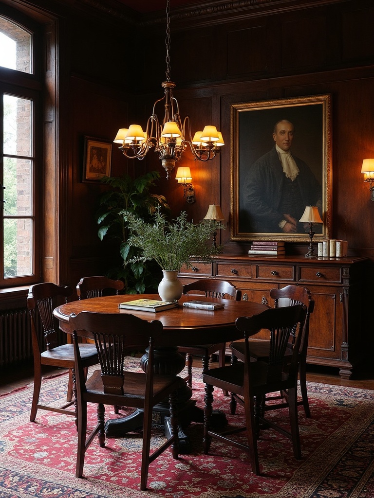 Dark Academia Dining Room - Dark Academia Dining Room interior design inspiration