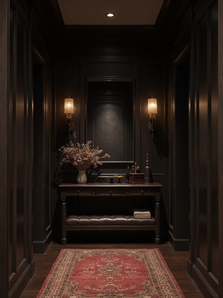 Dark Academia Entryway - Dark Academia Entryway interior design inspiration