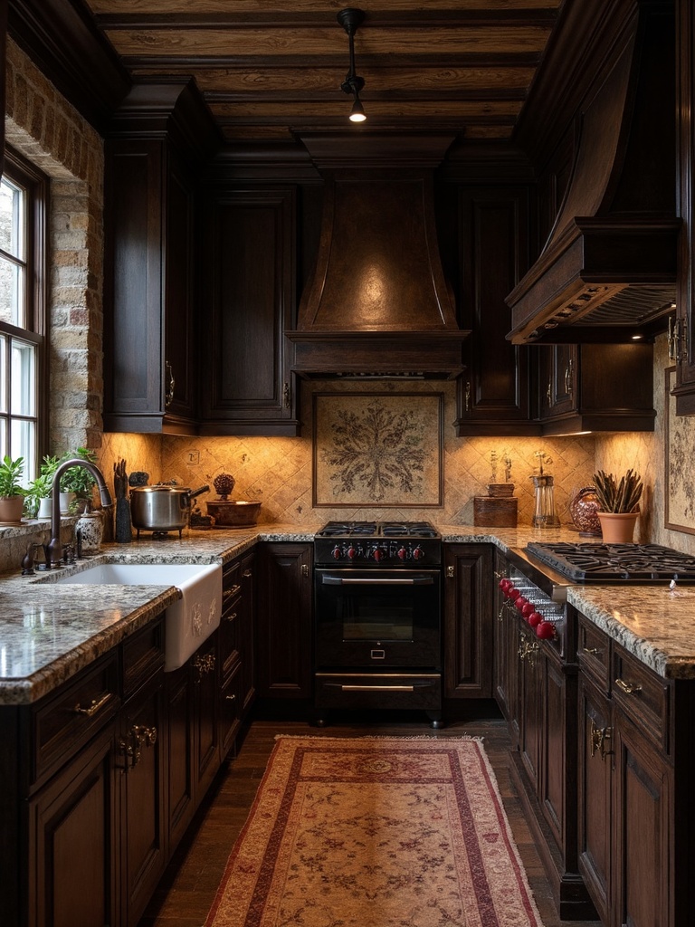 Dark Academia Kitchen - Dark Academia Kitchen interior design inspiration