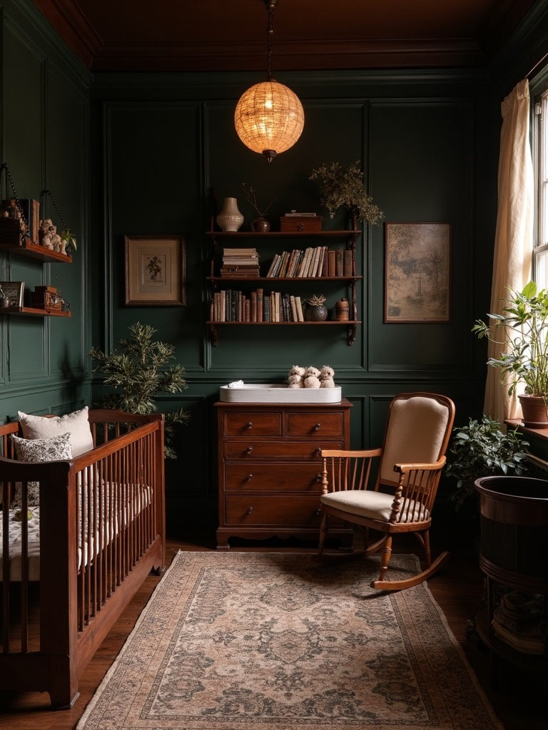 Dark Academia Nursery - Dark Academia Nursery interior design inspiration