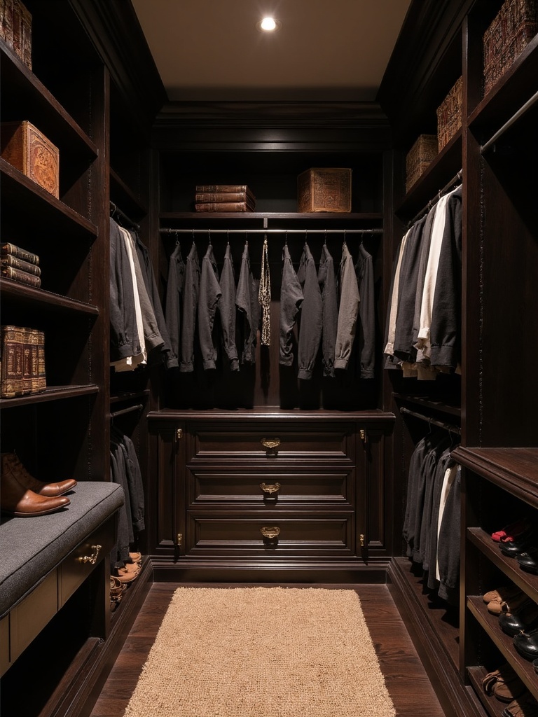 Dark Academia Walk In Closet - Dark Academia Walk In Closet interior design inspiration