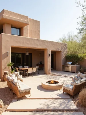 Desert Modern Outdoor Patio Design