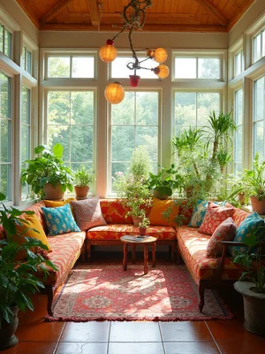 Dopamine Decor Sunroom Design