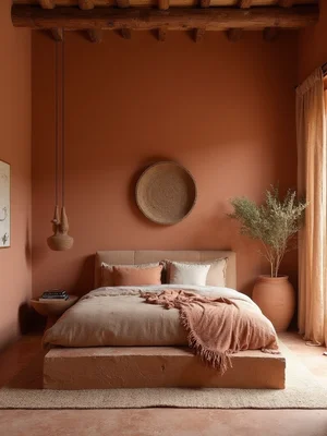 Earthy Bedroom Design