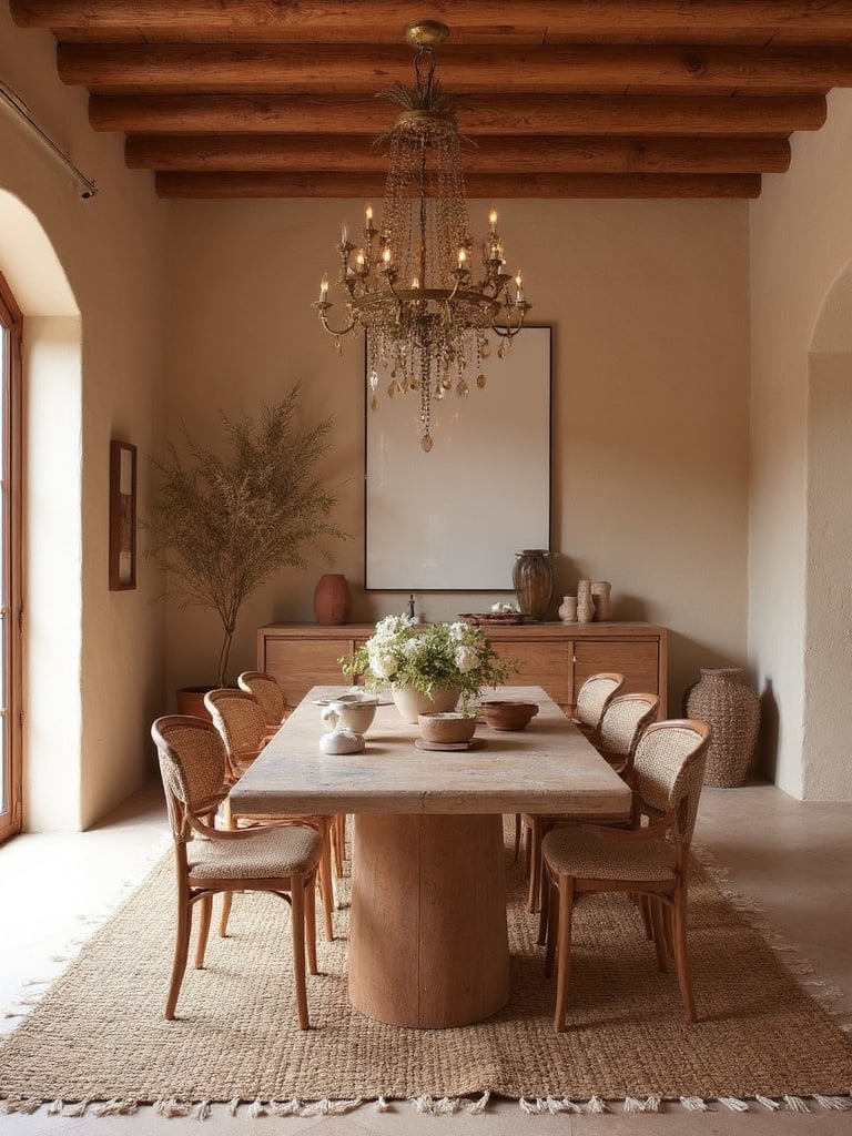 Earthy Dining Room - Earthy Dining Room interior design inspiration