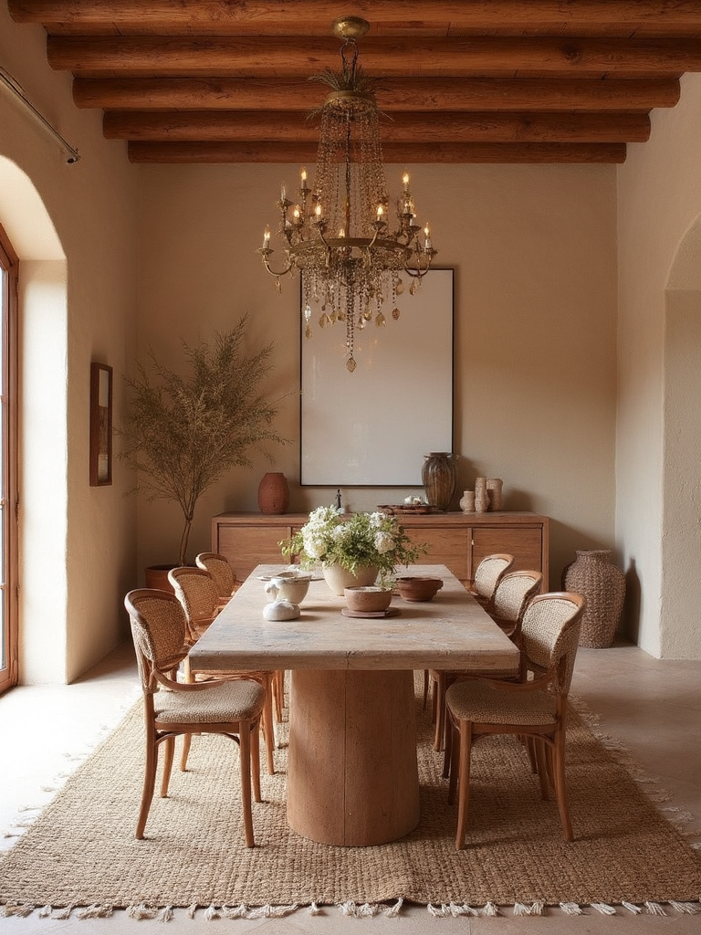 Earthy Dining Room - Earthy Dining Room interior design inspiration