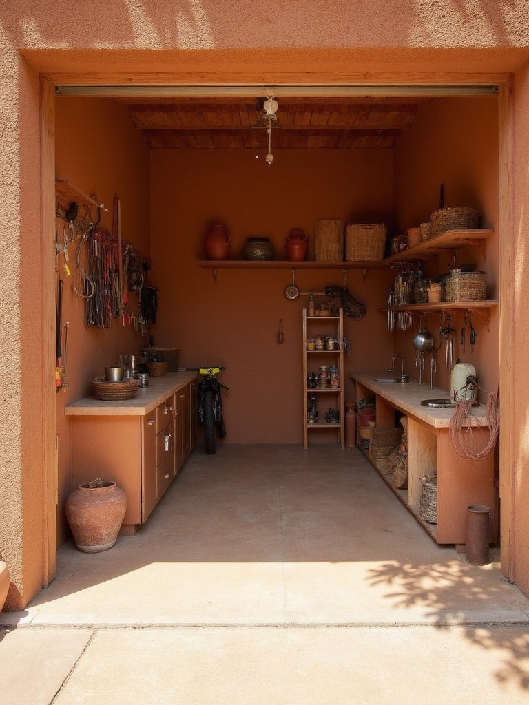 Earthy Garage - Earthy Garage interior design inspiration