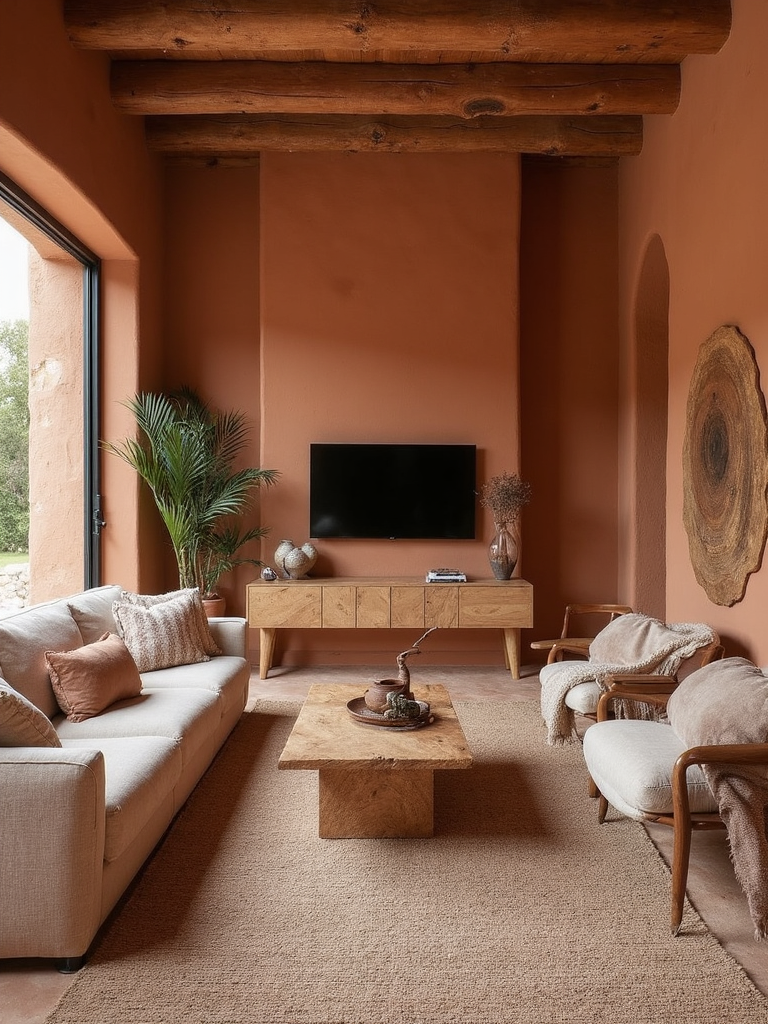 Earthy Living Room - Earthy Living Room interior design inspiration