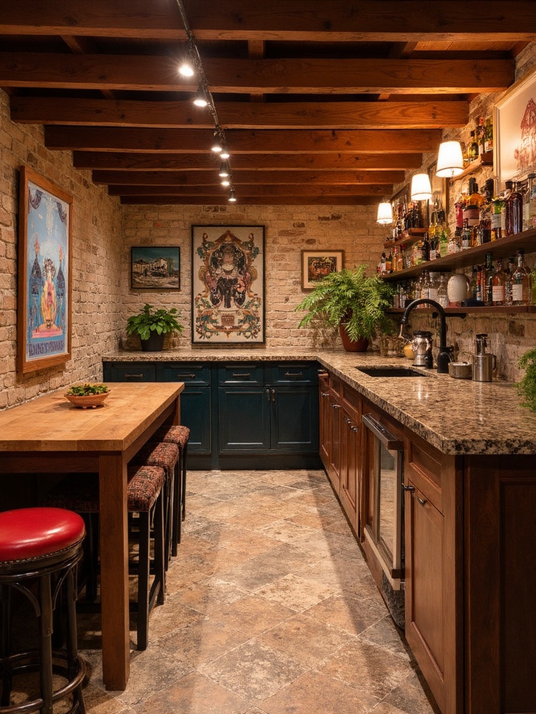 Eclectic Basement - Eclectic Basement interior design inspiration