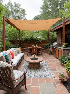 Eclectic Outdoor Patio Design