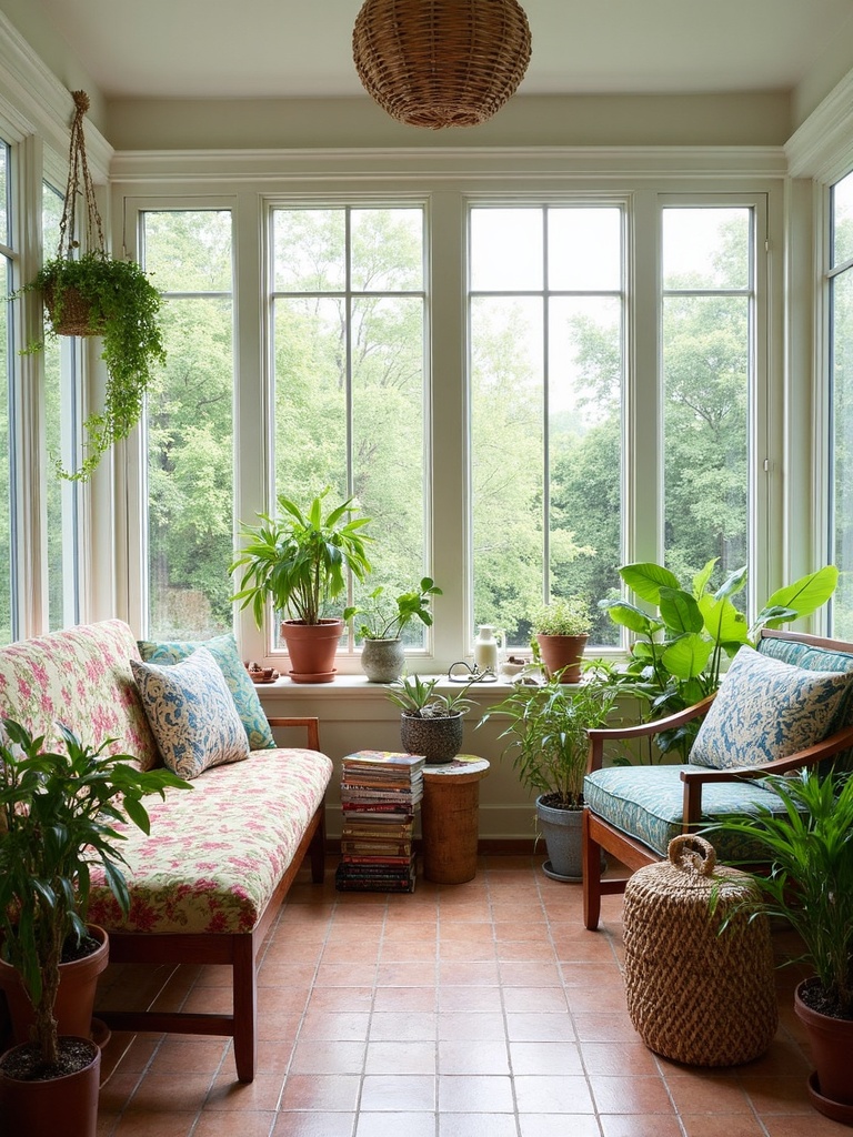 Eclectic Sunroom - Eclectic Sunroom interior design inspiration