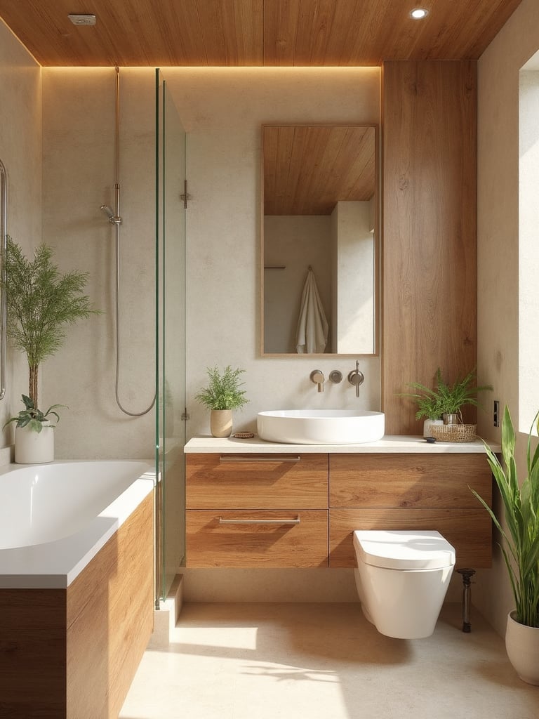 Eco Sustainable Bathroom - Eco-Sustainable Bathroom interior design inspiration