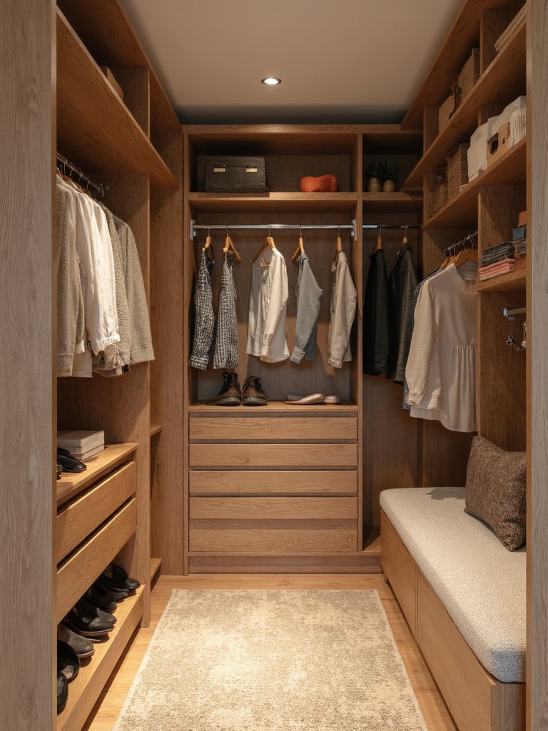 Eco Sustainable Walk-in Closet featuring eco-friendly, sustainable, natural - interior design ideas and inspiration