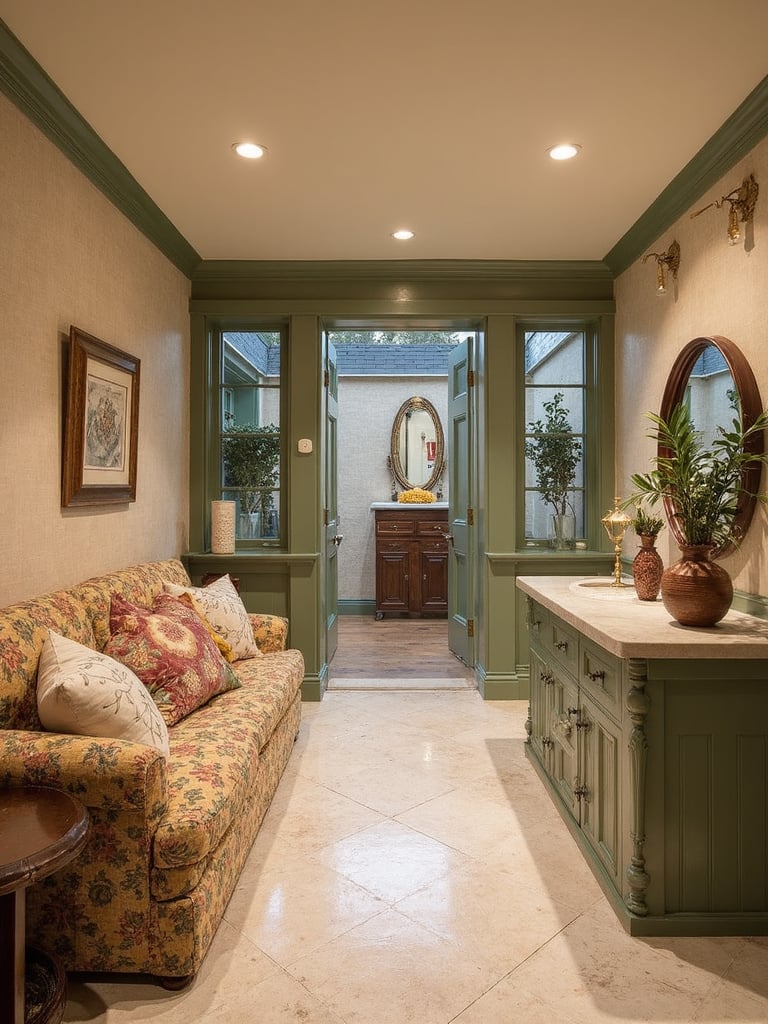 English Cottage Basement - English Cottage Basement interior design inspiration