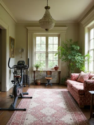 English Cottage Home Gym Design