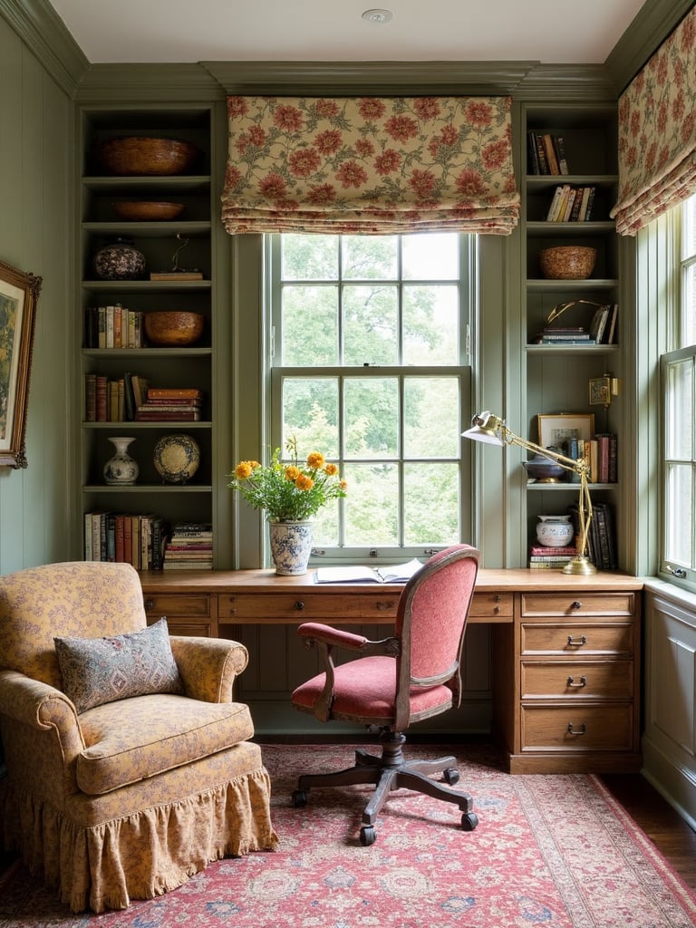 English Cottage Home Office - English Cottage Home Office interior design inspiration