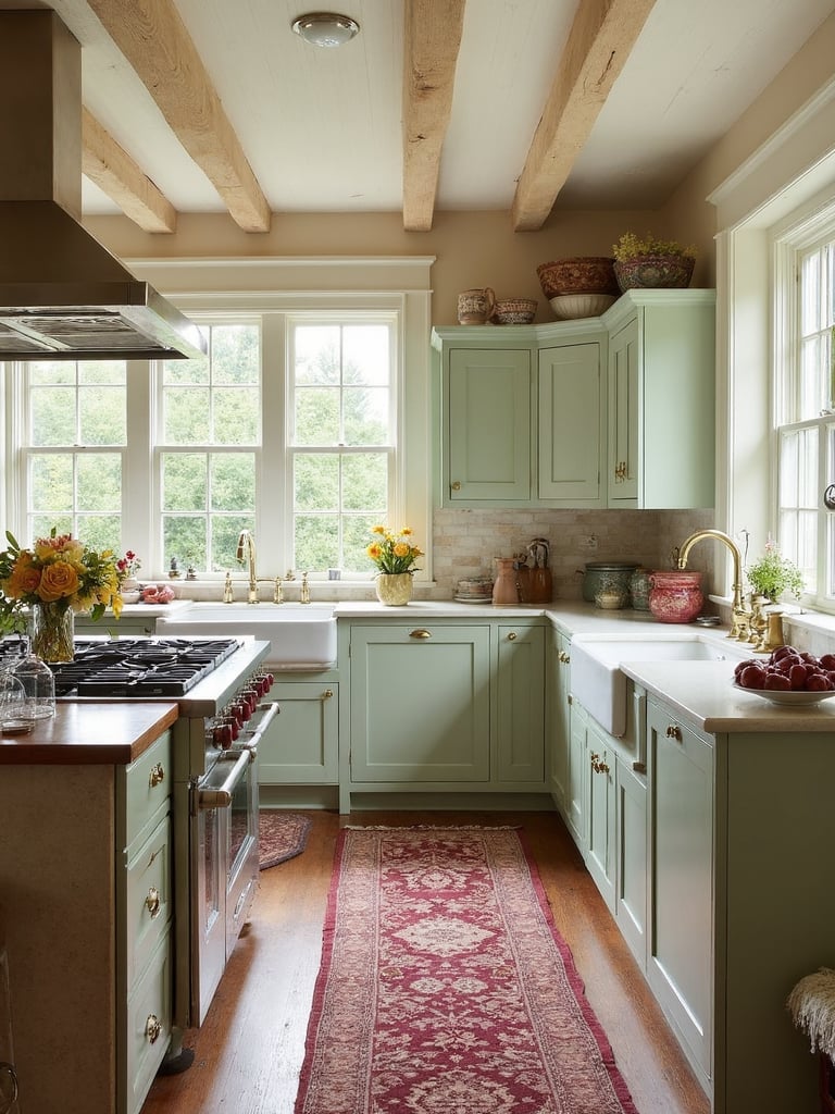 English Cottage Kitchen featuring cozy, floral, vintage - interior design ideas and inspiration