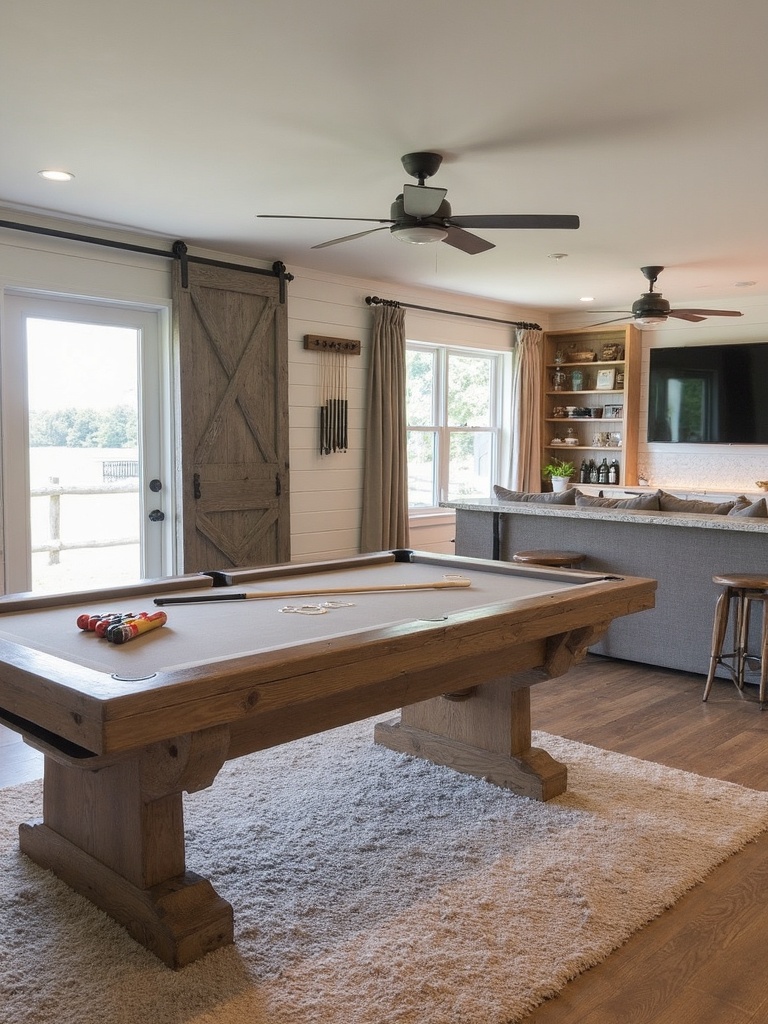Farmhouse Game Room design - Farmhouse Game Room interior design ideas