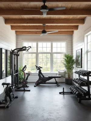 Farmhouse Home Gym Design