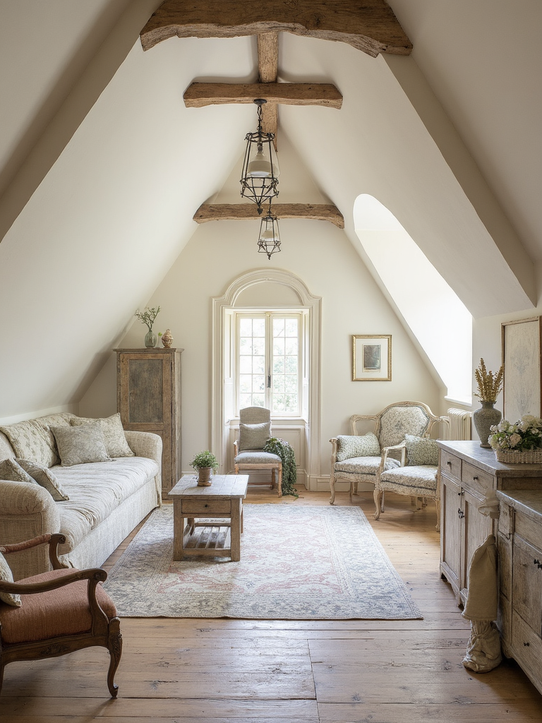 French Country Attic - French Country Attic interior design inspiration