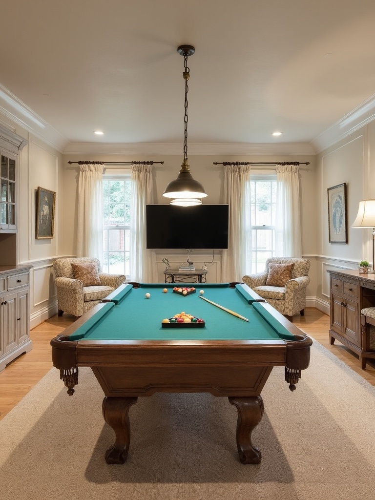 French Country Game Room - French Country Game Room interior design inspiration