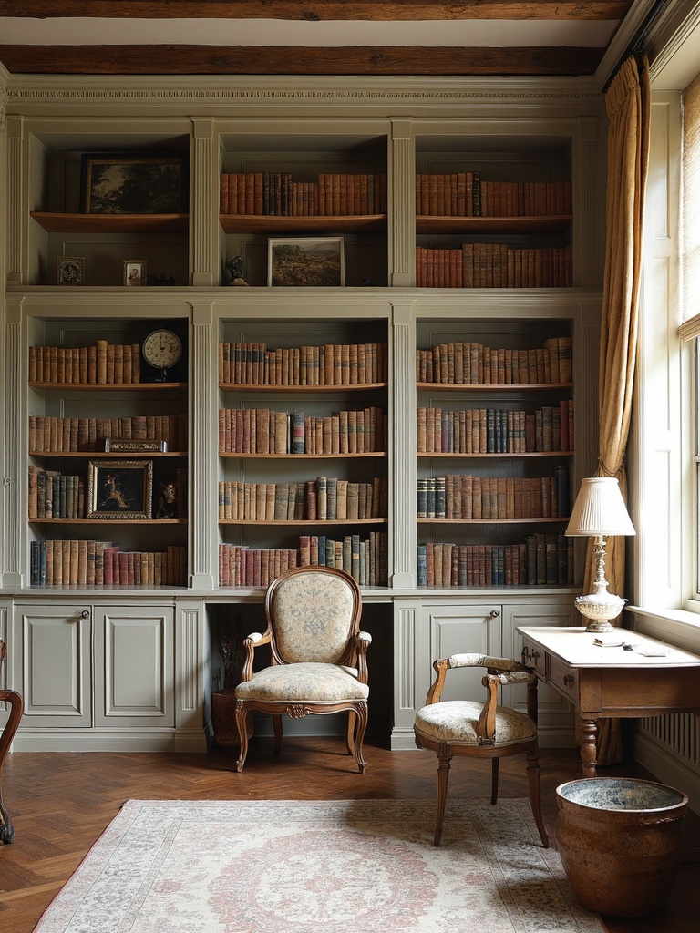 French Country Library - French Country Library interior design inspiration