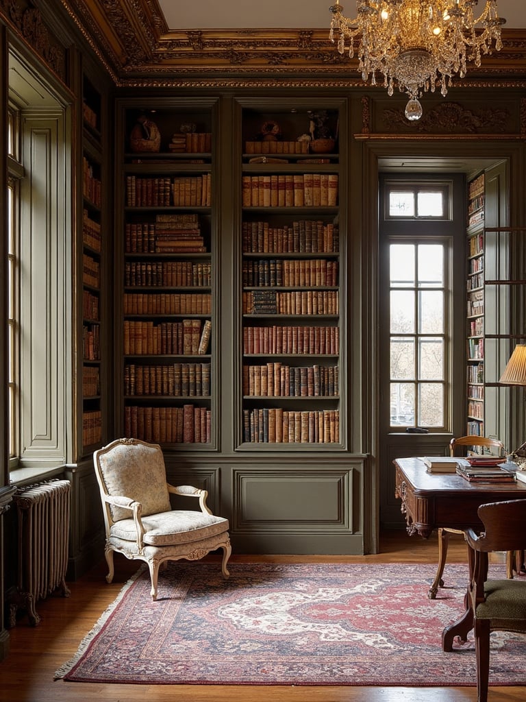 French Library - French Library interior design inspiration