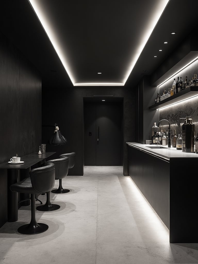 Futuristic Basement - Futuristic Basement interior design inspiration