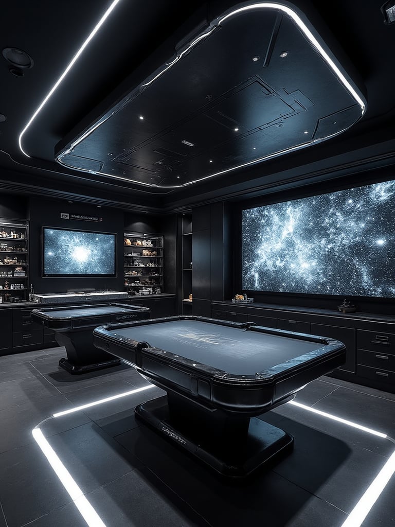 Futuristic Game Room featuring high-tech, sleek lines, smart home - interior design ideas and inspiration