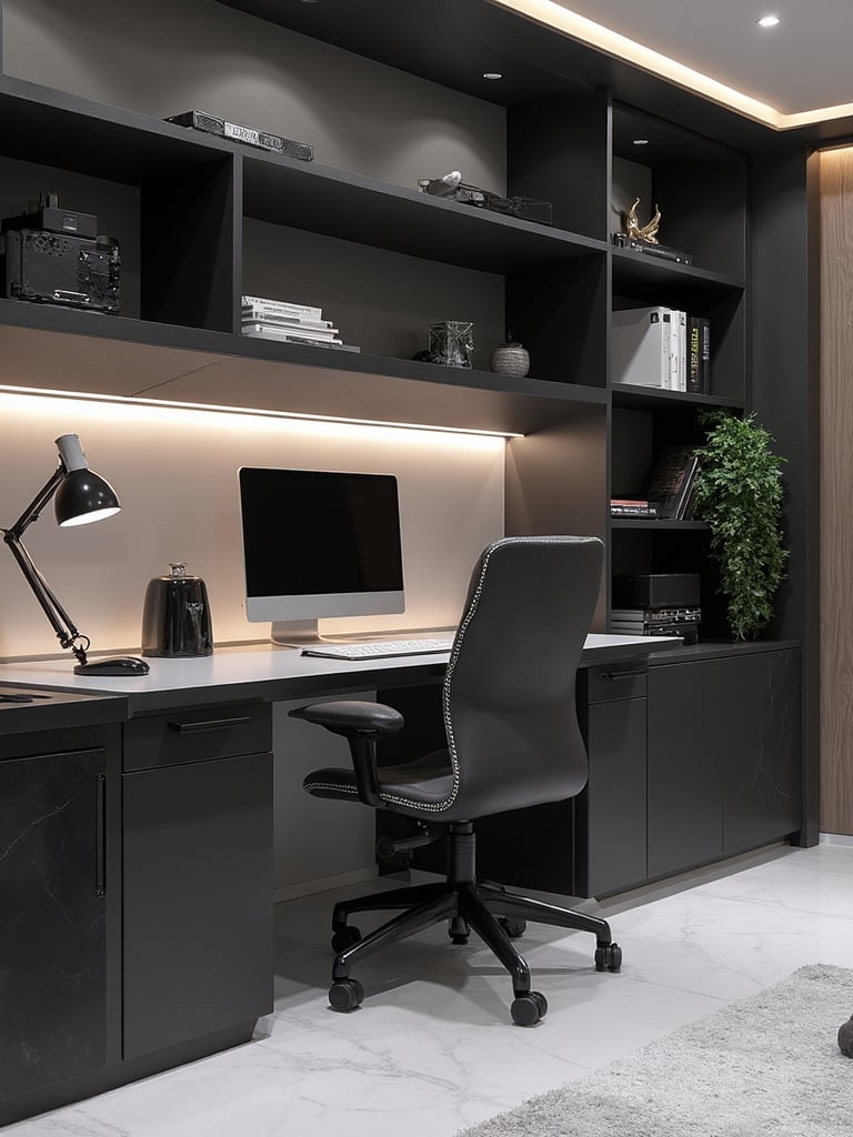 Futuristic Home Office - Futuristic Home Office interior design inspiration