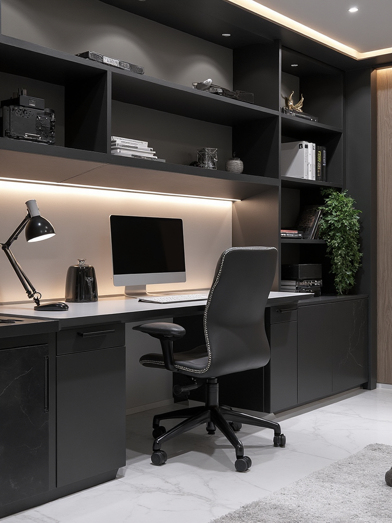 Futuristic Home Office - Futuristic Home Office interior design inspiration