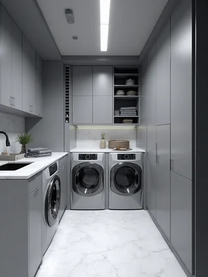 Futuristic Laundry Room Design