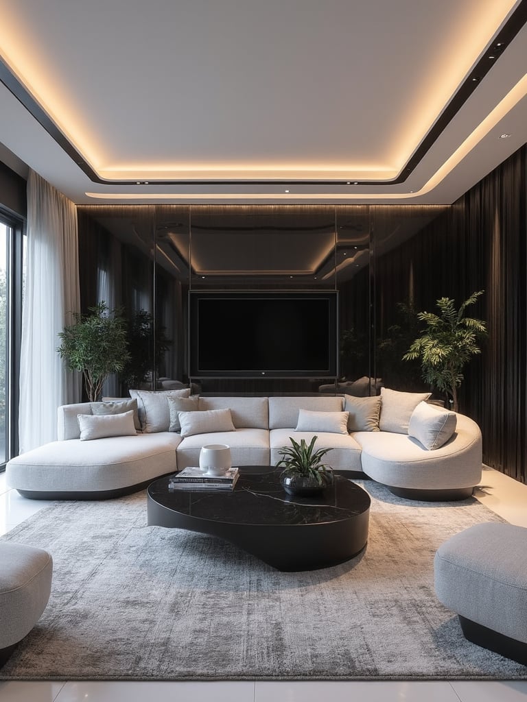 Futuristic Living Room - Futuristic Living Room interior design inspiration