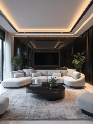 Futuristic Living Room Design