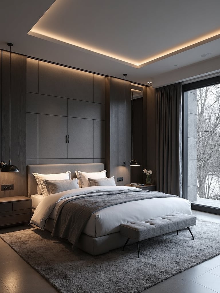 Futuristic Master Bedroom - Futuristic Master Bedroom interior design inspiration