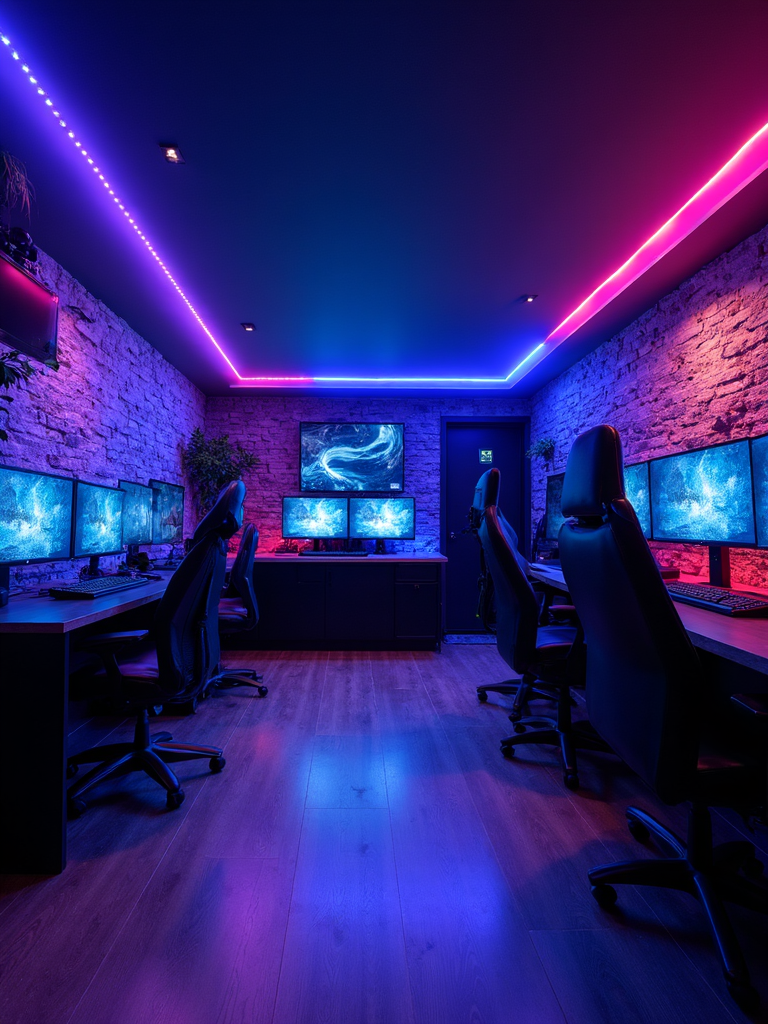 Gaming Room Basement - Gaming Room Basement interior design inspiration